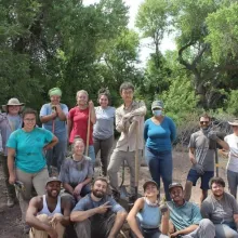 Group photo of field school